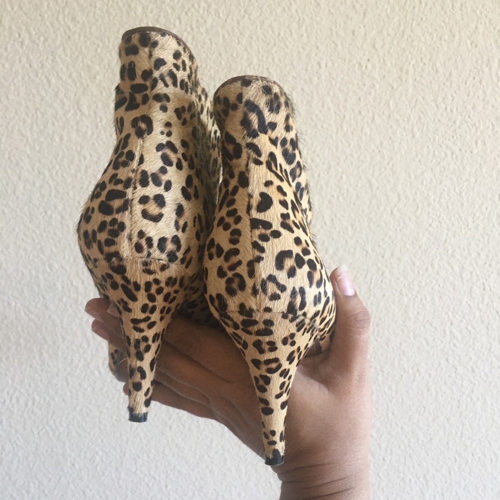 Jeffrey Campbell Frankie Pony Hair Cheetah Booties - Picture 6 of 8